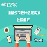 建筑会计做帐实操课程