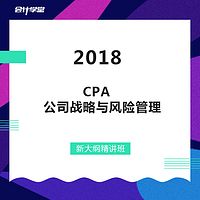 2018注会CPA考试-公司战略与风险管理