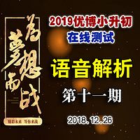 2019优博小升初每周一测第十一期