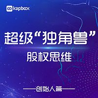 股书出品：创始人篇——超级独角兽的股权思维