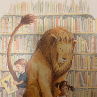 琪琪宝贝讲故事 图书馆狮子