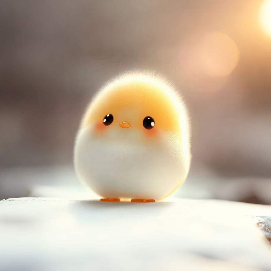 可爱小鸡仔