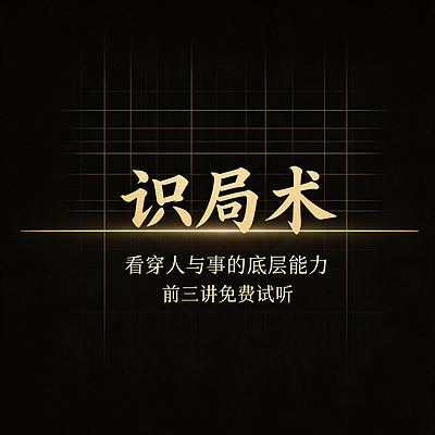 识局术·前3讲试听看穿人与事的底层能力