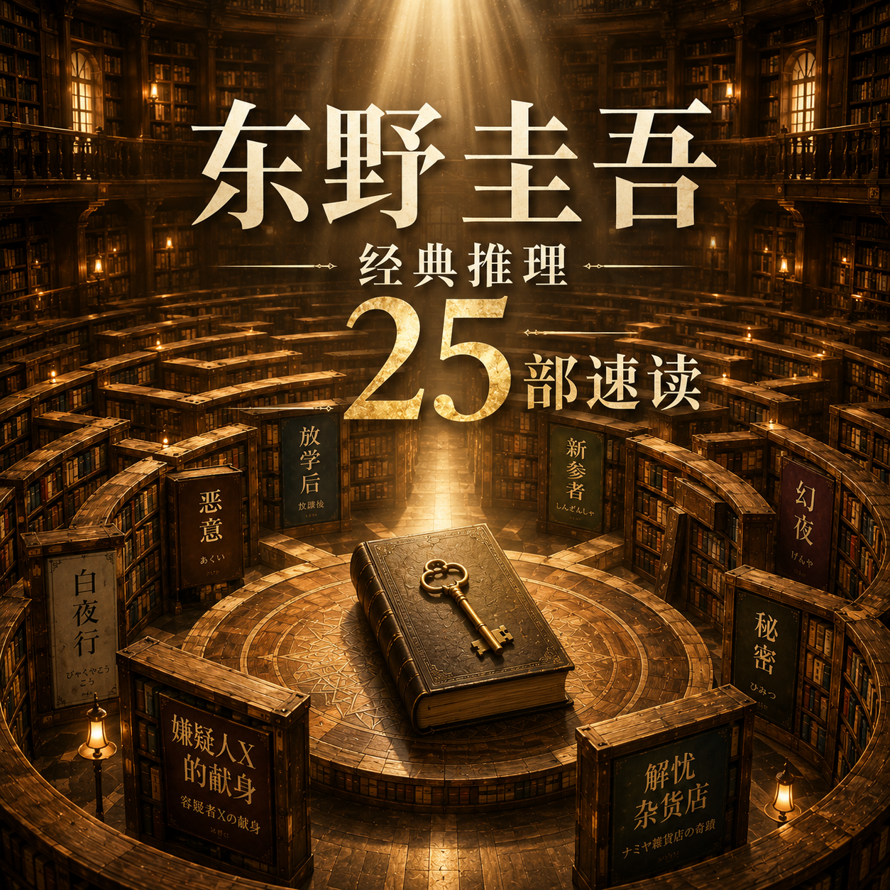 东野圭吾经典推理25部速读