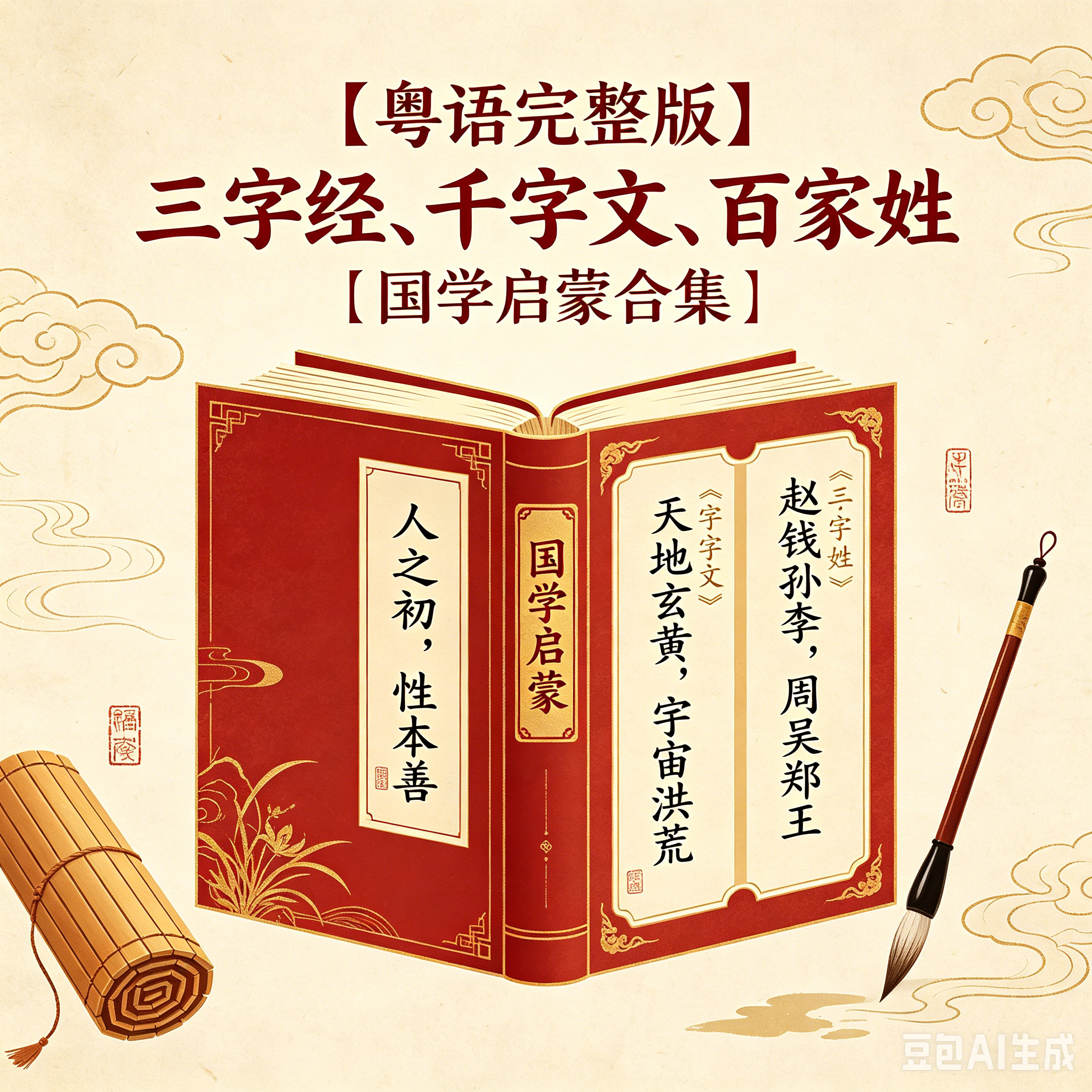 【AI粤语】三字经、千字文、百家姓｜国学