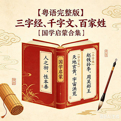 【粤语】三字经、千字文、百家姓｜国学启蒙