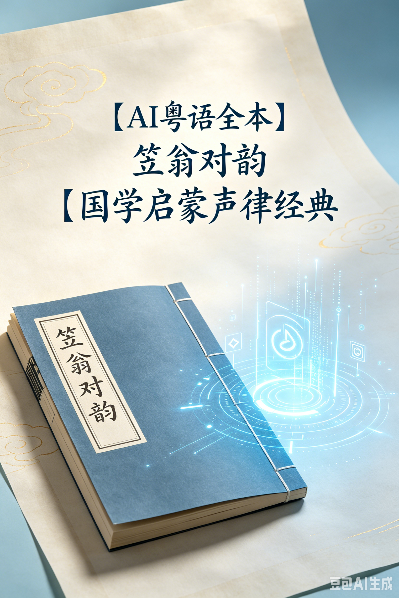【AI 粤语全本】笠翁对韵｜国学启蒙经典