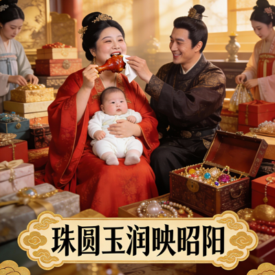 珠圆玉润映昭阳
