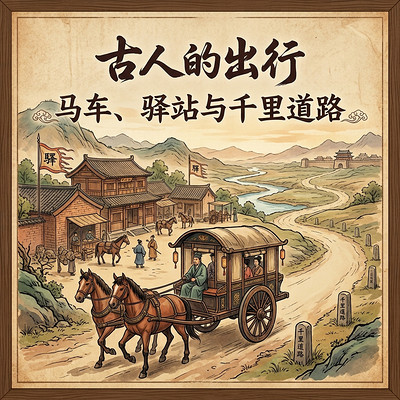 古人的出行：马车、驿站与千里道路