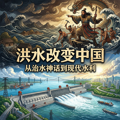 洪水改变中国：从治水神话到现代水利