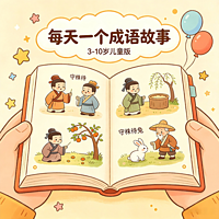 每天一个成语故事，3-10岁听