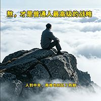 熬，才是普通人最高级的战略