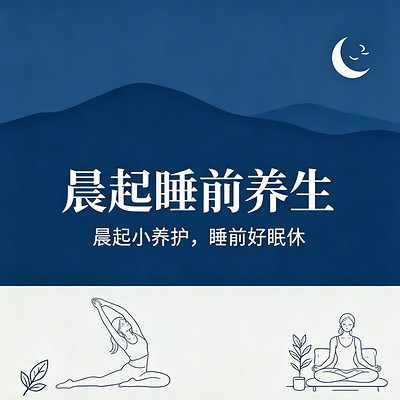 晨起睡前养生