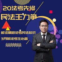 2020法考先修民法王力争