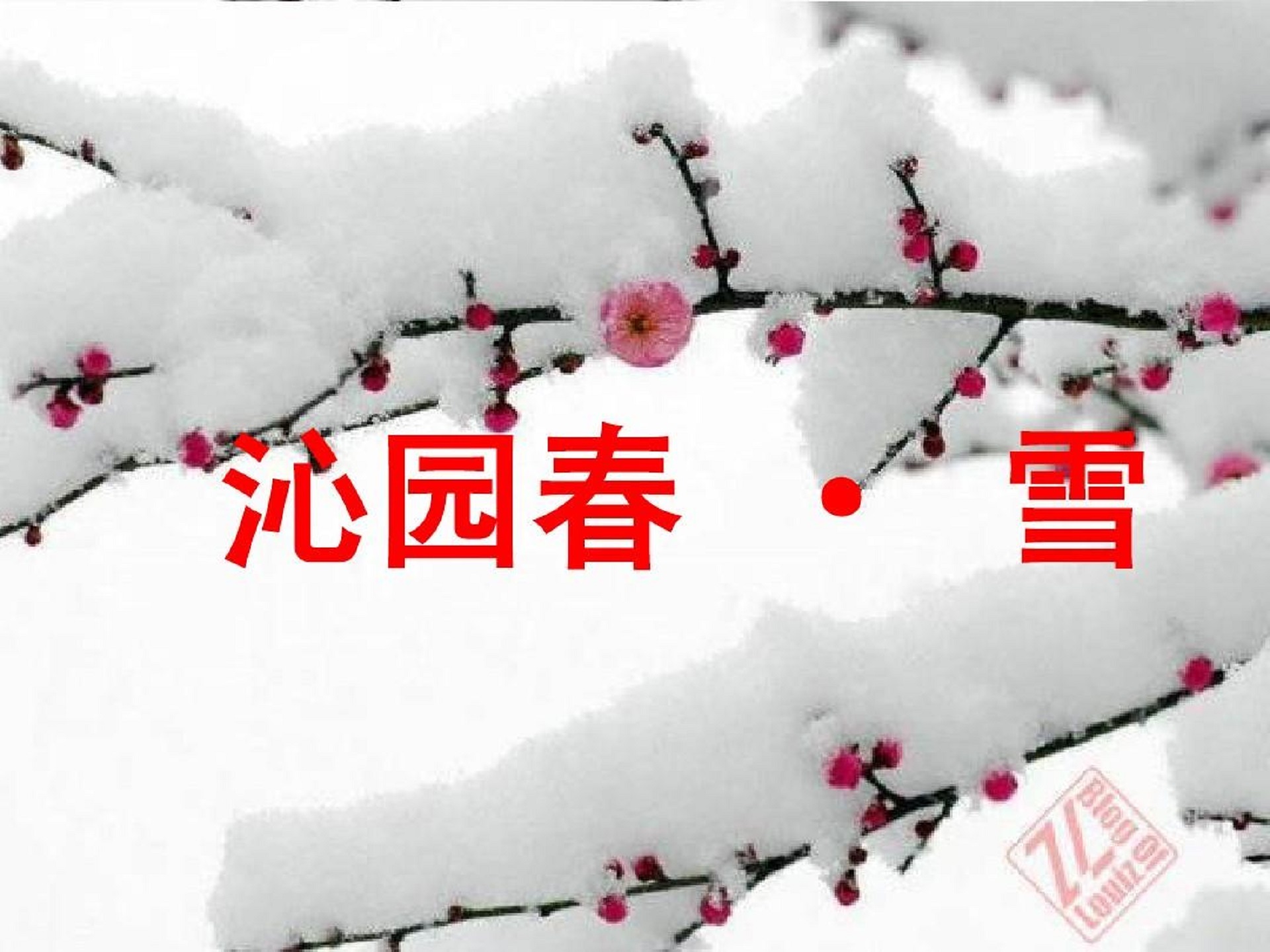 《沁园春·雪》