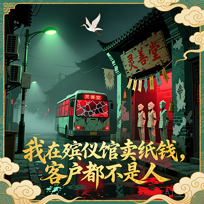 我在殡仪馆卖纸钱，客户都不是人#灵异