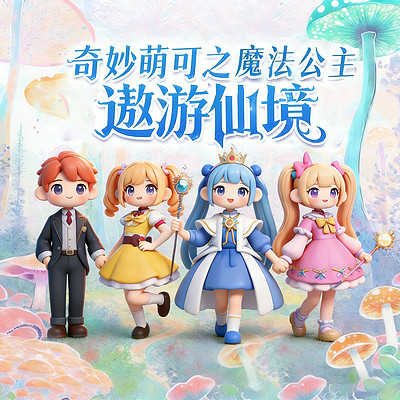 奇妙萌可之魔法公主遨游仙境丨少儿历险故事