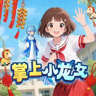 掌上小龙女丨少儿欢乐轻松校园上学记