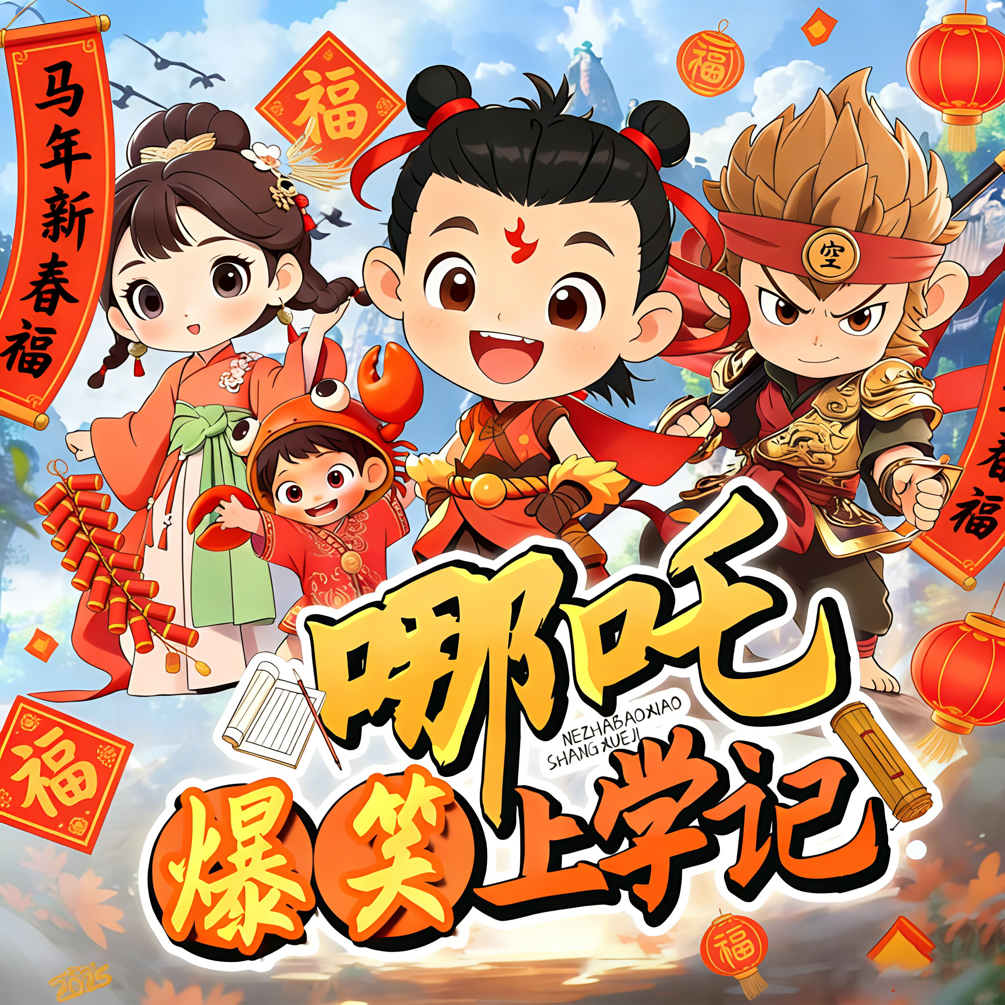 哪吒爆笑上学记｜爆笑神话丨少儿冒险成长