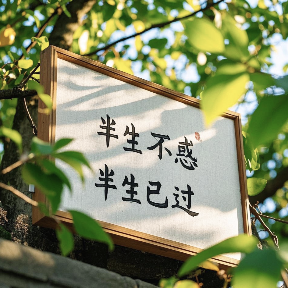 半生已过，半生不惑。
