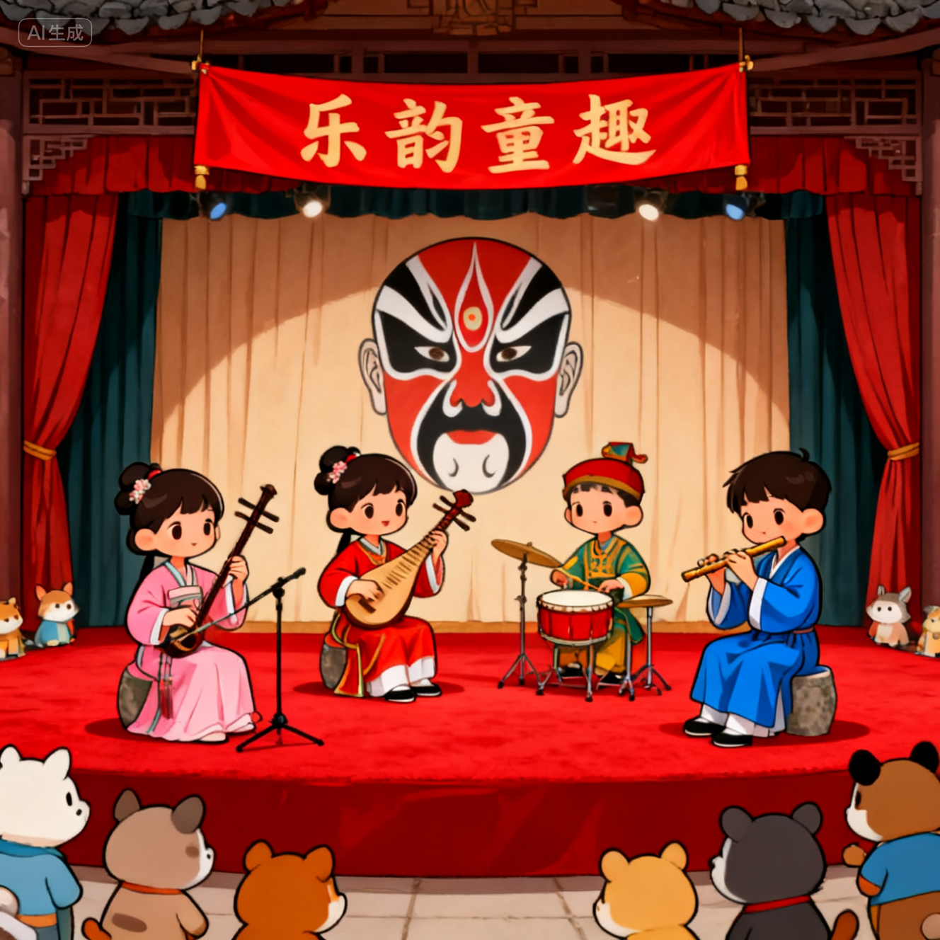 彩虹兔早班童话故事