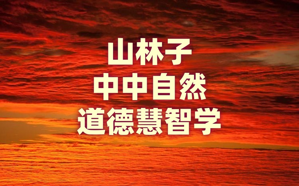 《山林子中中自然道德慧智学系列组诗》鹤清
