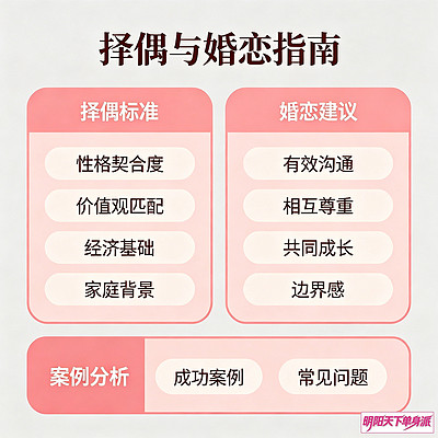 50个婚恋相亲高频问题解答