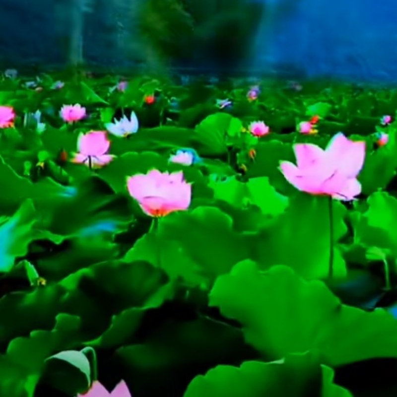 莲花开了
