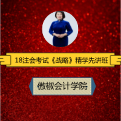 2018年注会考试《战略》精学先讲班 2018年注会考试《战略》精学先讲班
