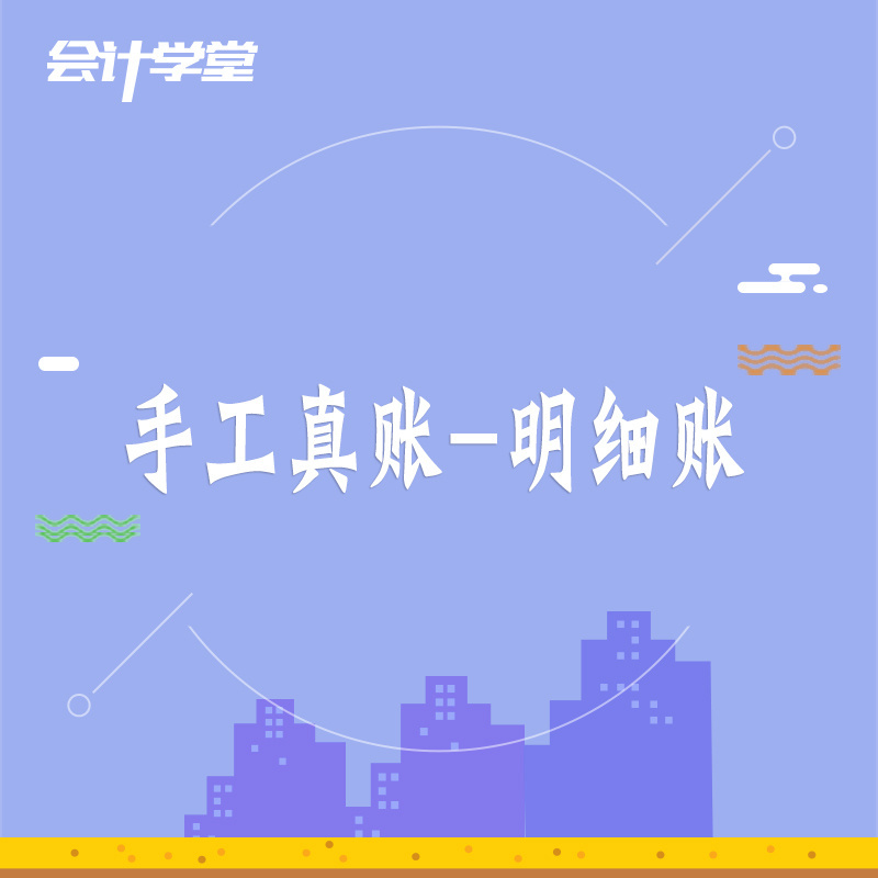 明细账会计实务做账视频教程