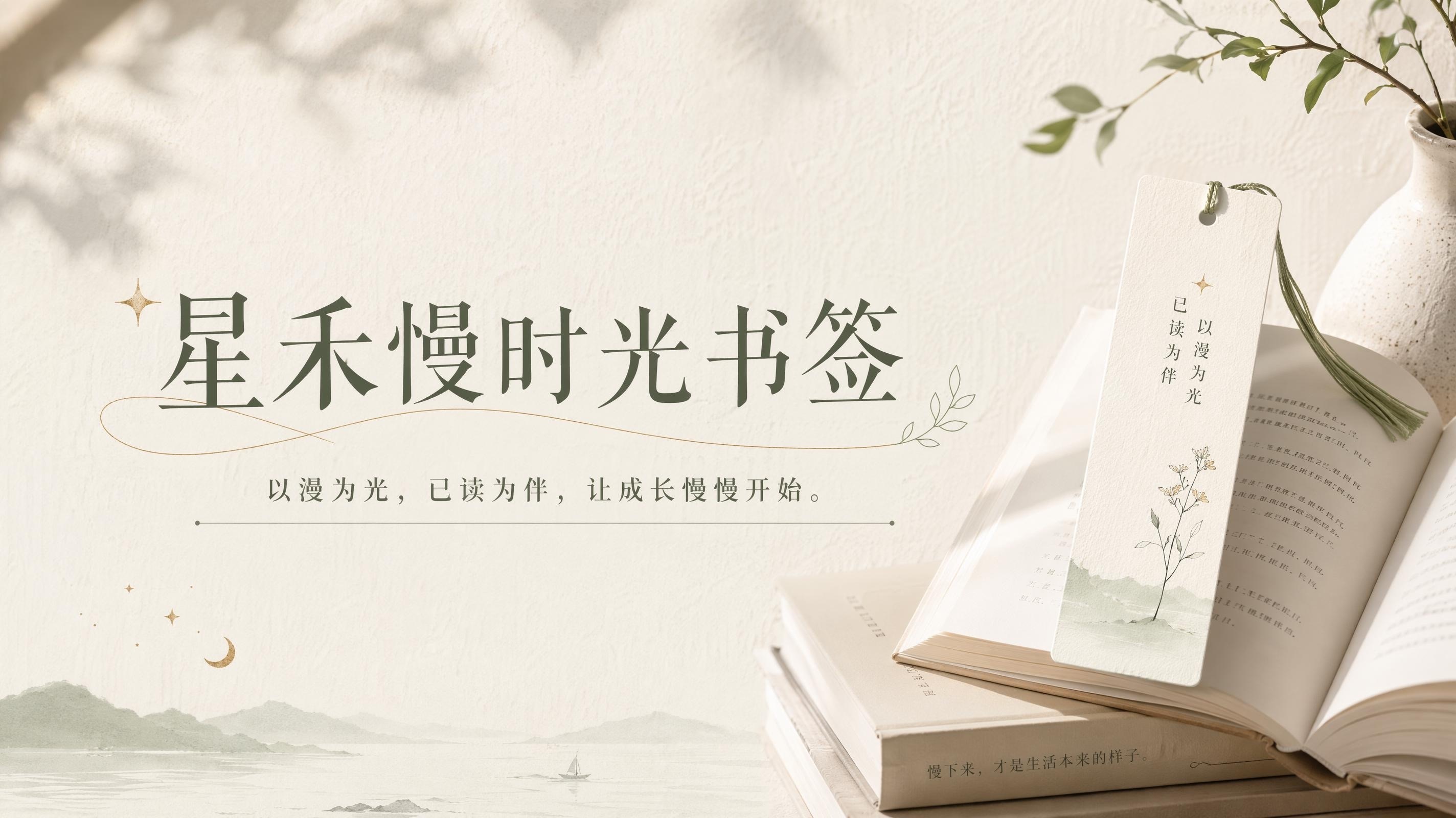 星禾•慢时光书签