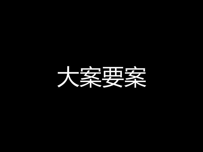 大案要案