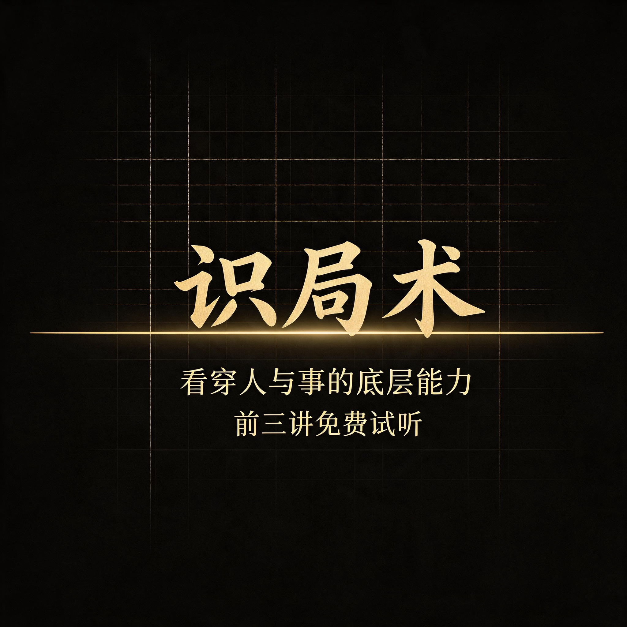 识局术·前3讲试听看穿人与事的底层能力