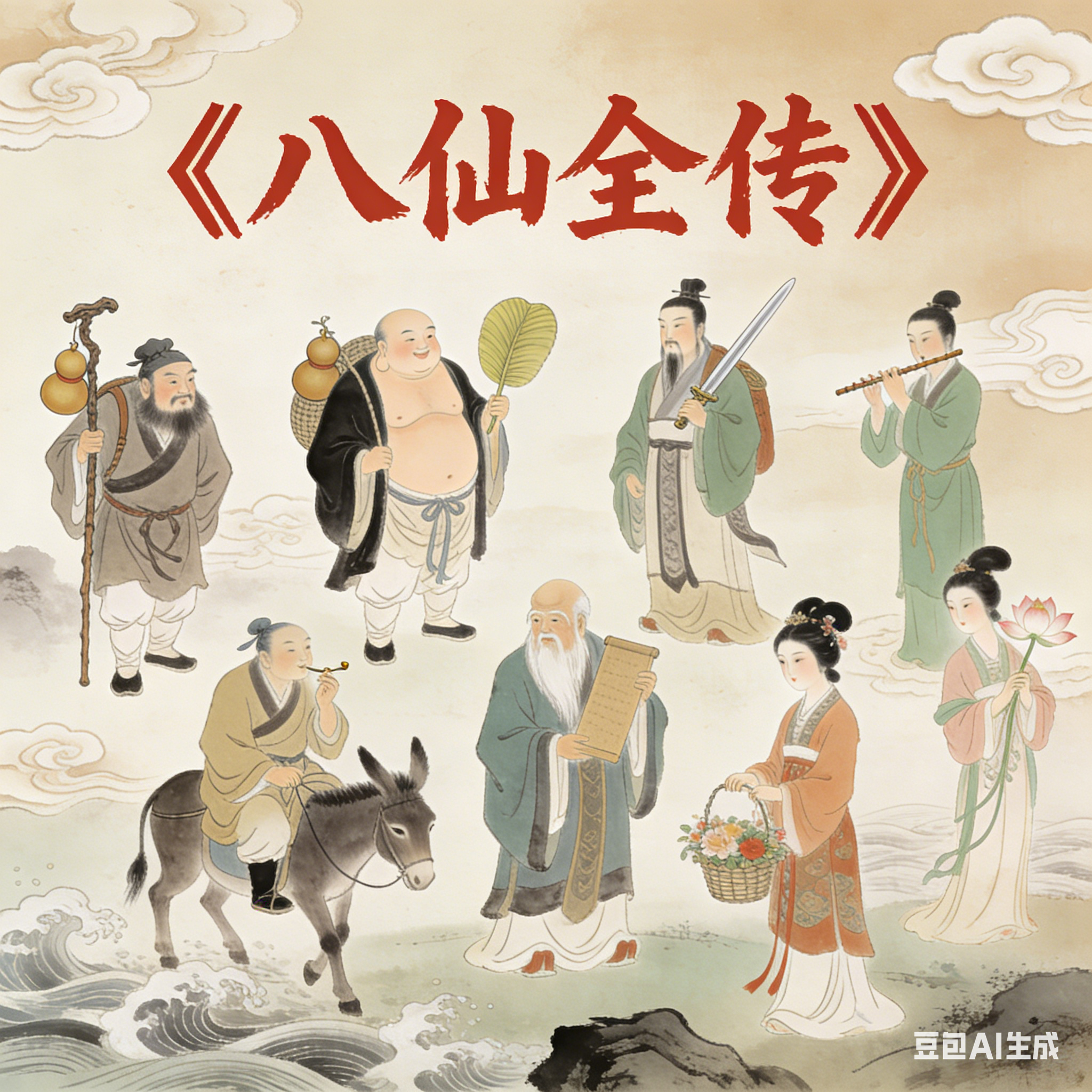 【传统评书】《八仙全传》（高清）