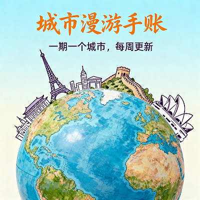 城市漫游手账｜一期一个城市，每周更新