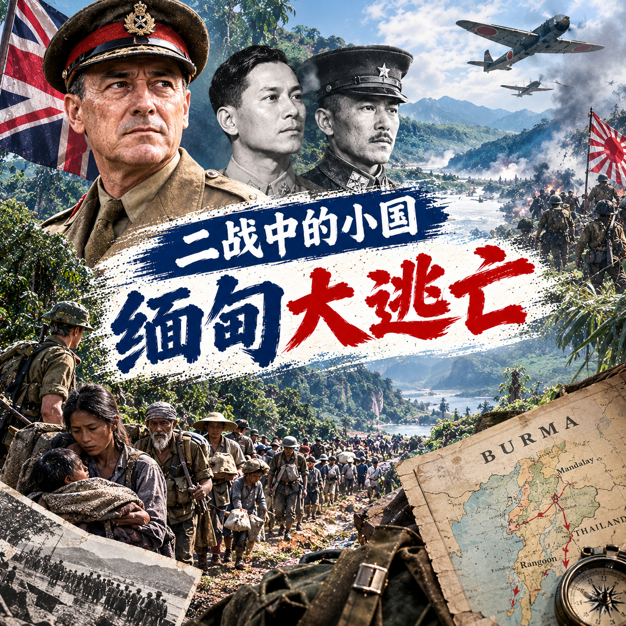 二战中的小国：缅甸大逃亡