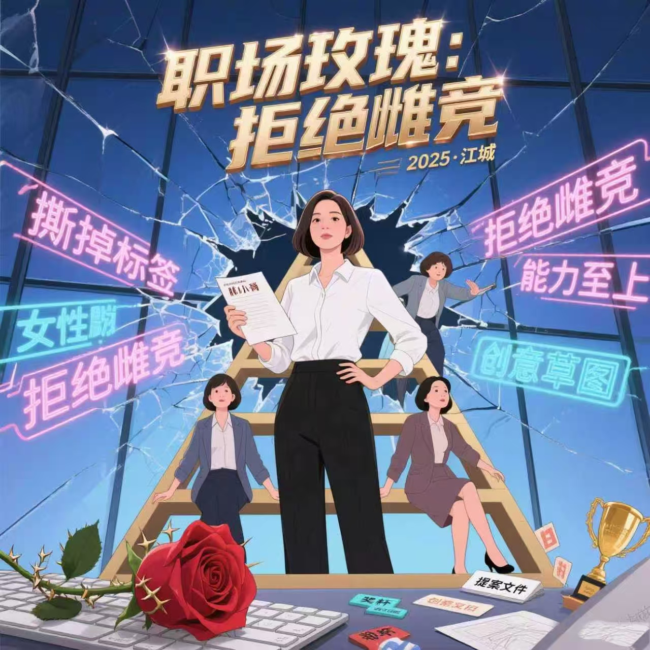职场玫瑰：拒绝雌竞