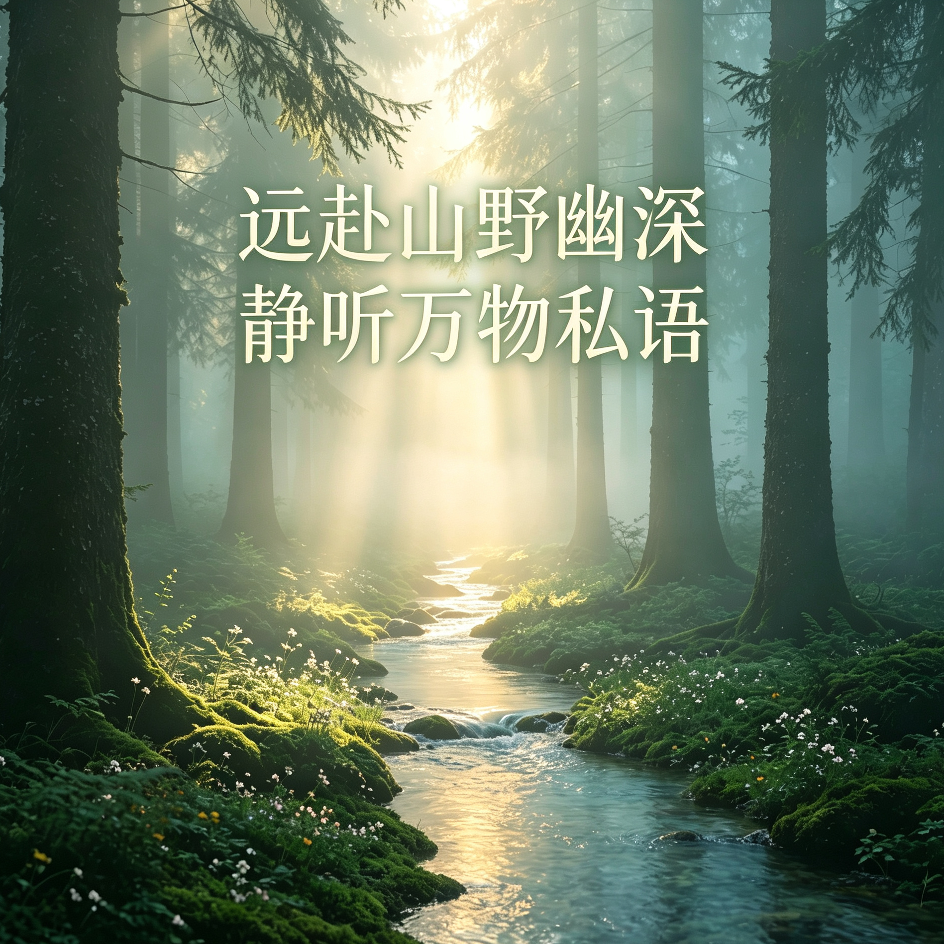 大自然实景白噪音｜森林溪水虫鸣｜助眠治愈