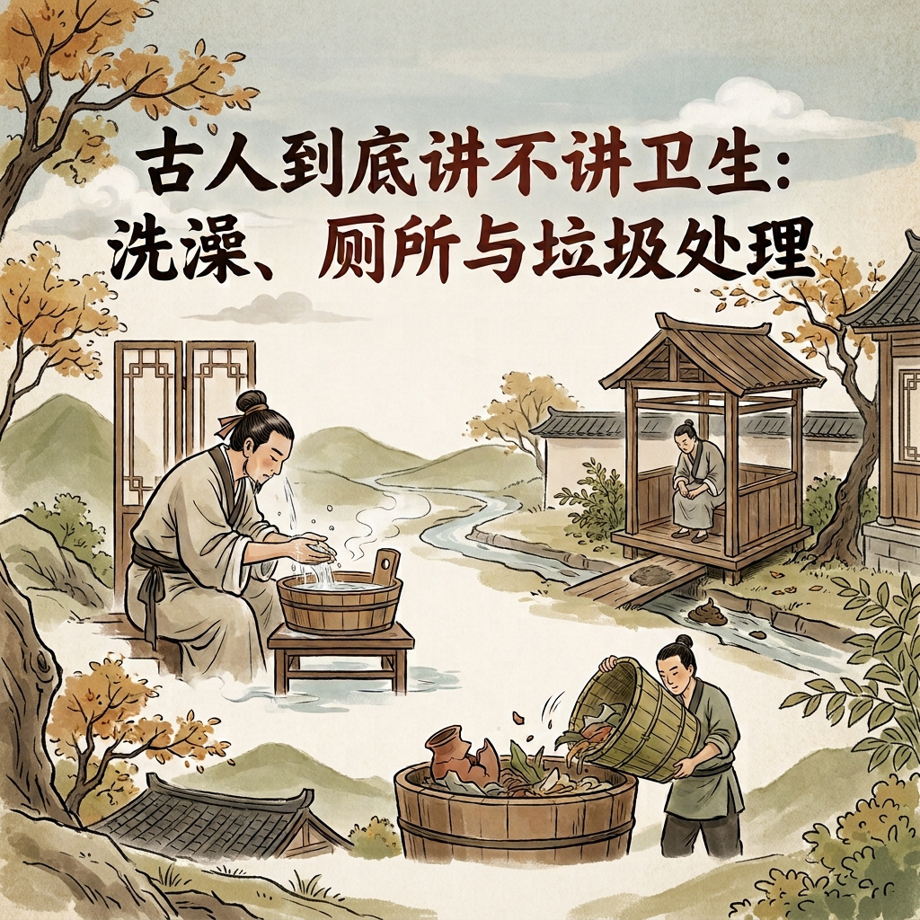 古人到底讲不讲卫生：洗澡、厕所与垃圾处理