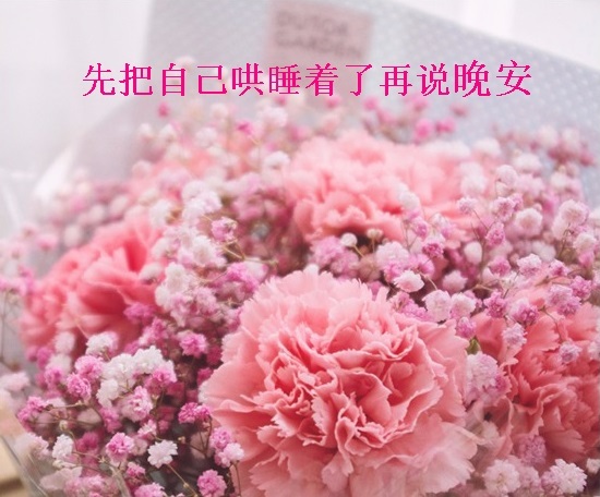 先把自己哄睡着了再说晚安