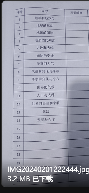 初中地理