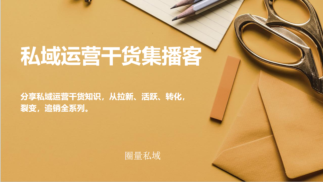 私域运营干货集播客