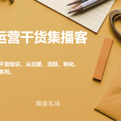 私域运营干货集播客