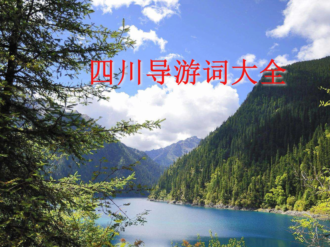 四川导游词大全