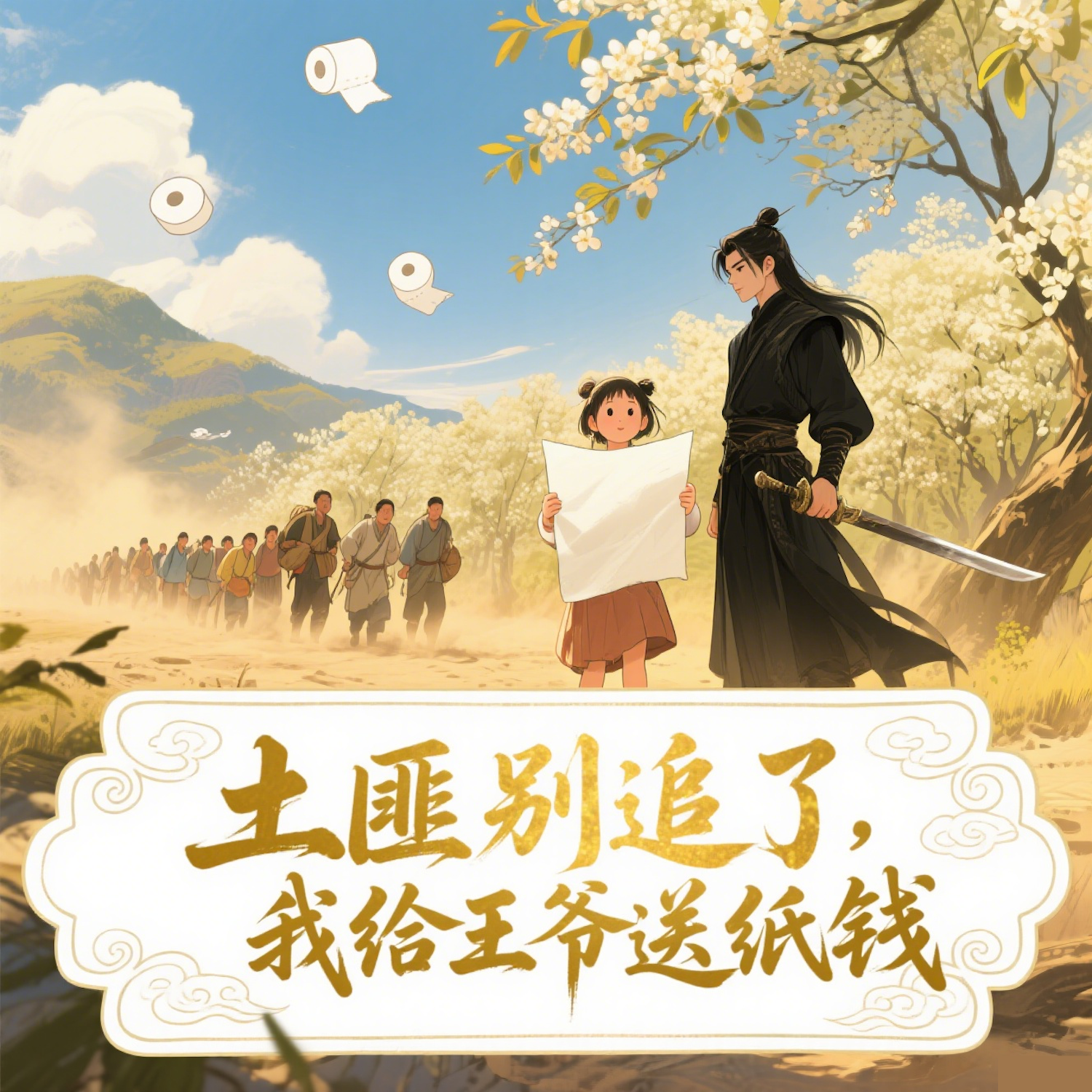 土匪别追了，我给王爷送纸钱#穿越种田