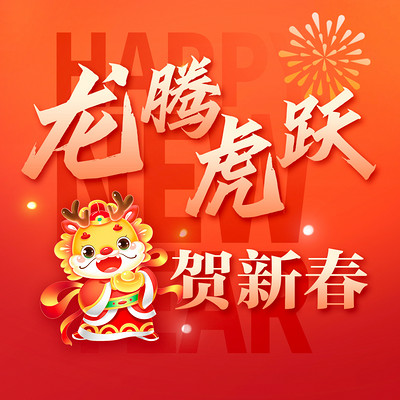 龙腾虎跃贺新春 龙腾虎跃贺新春