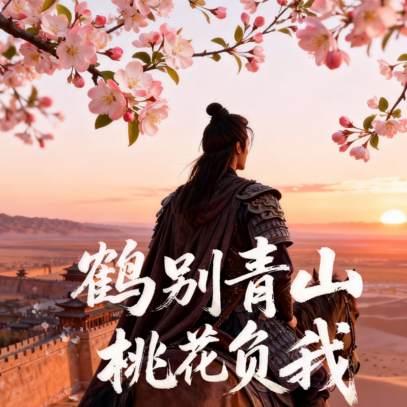 鹤别青山，桃花负我