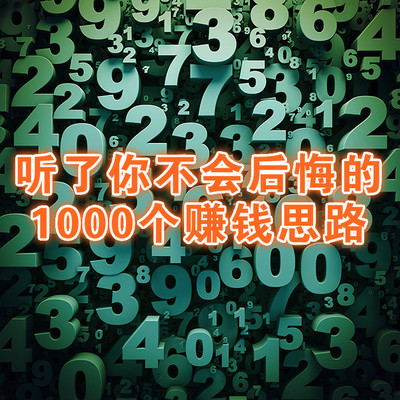 听了你不会后悔的1000个赚钱思路