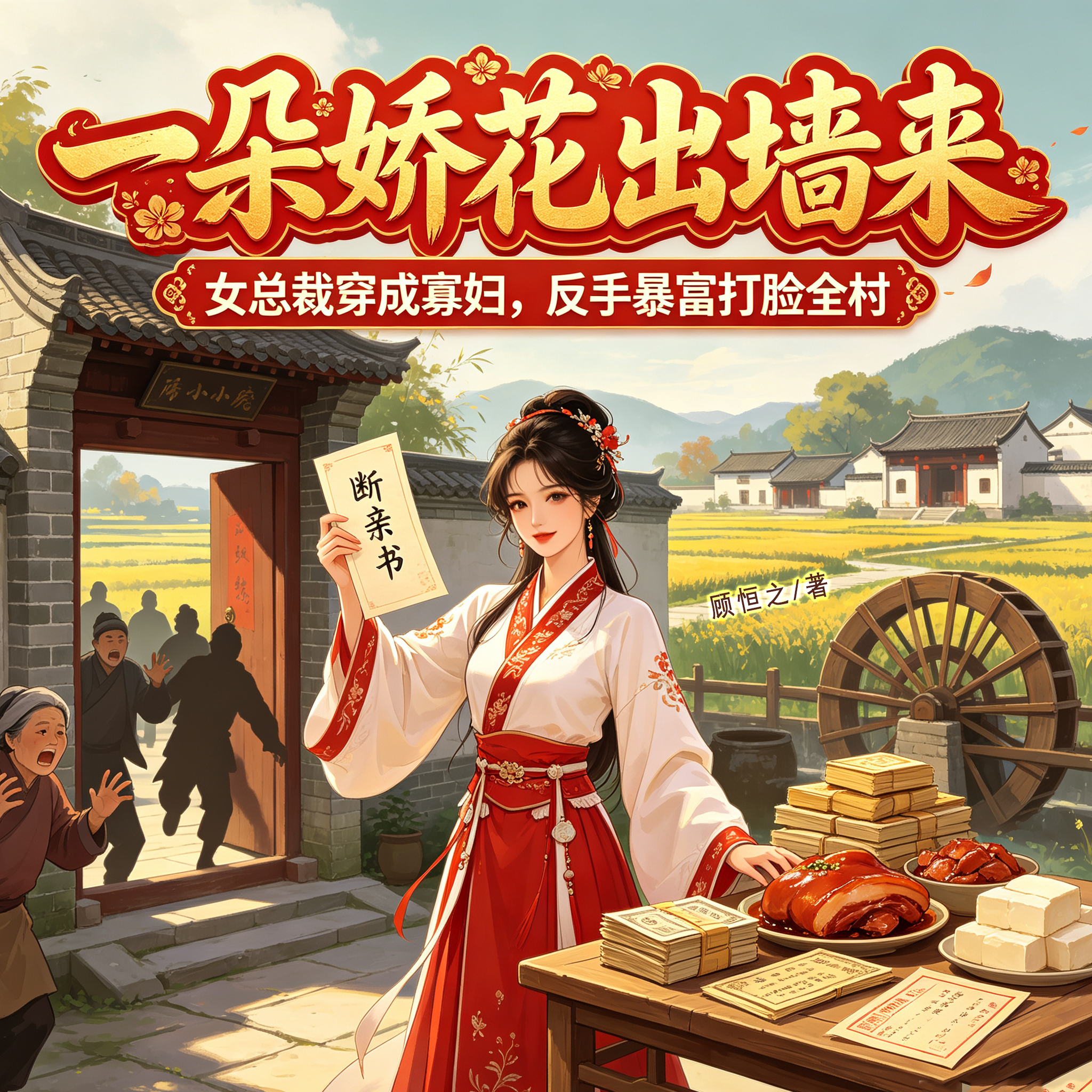 一朵娇花出墙来