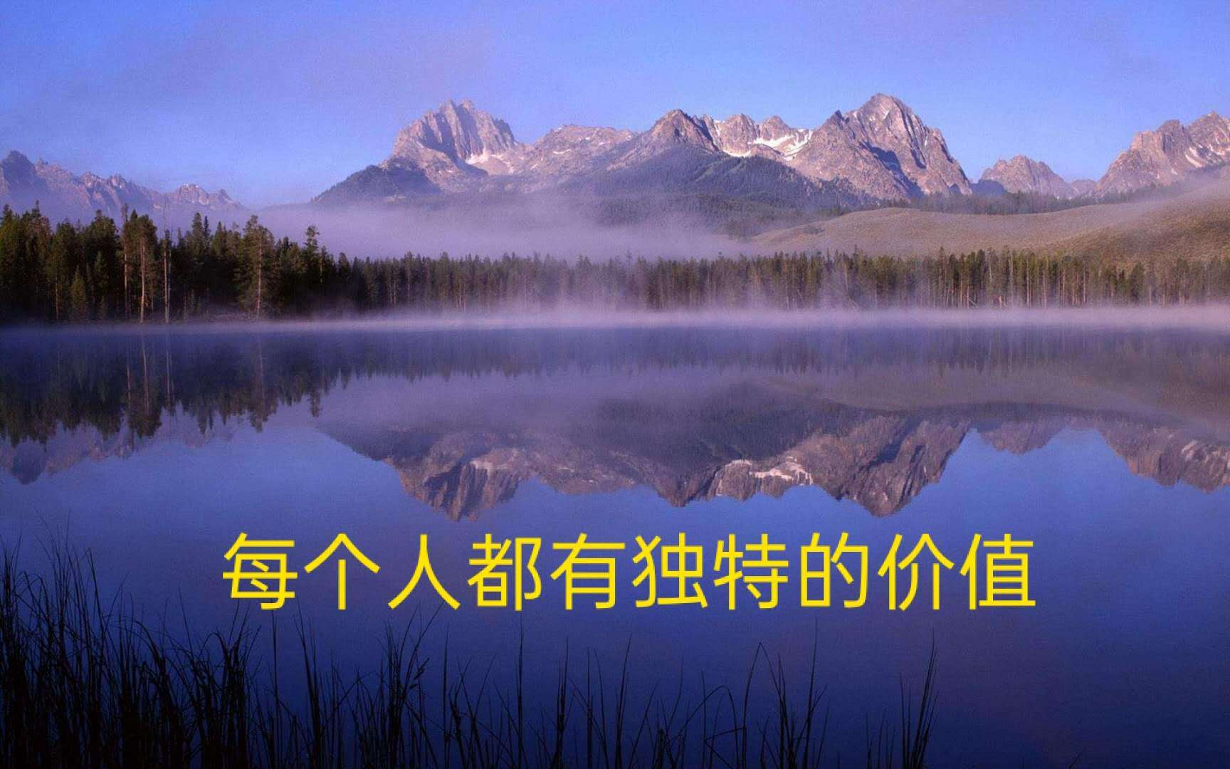 每个人都有独特的价值